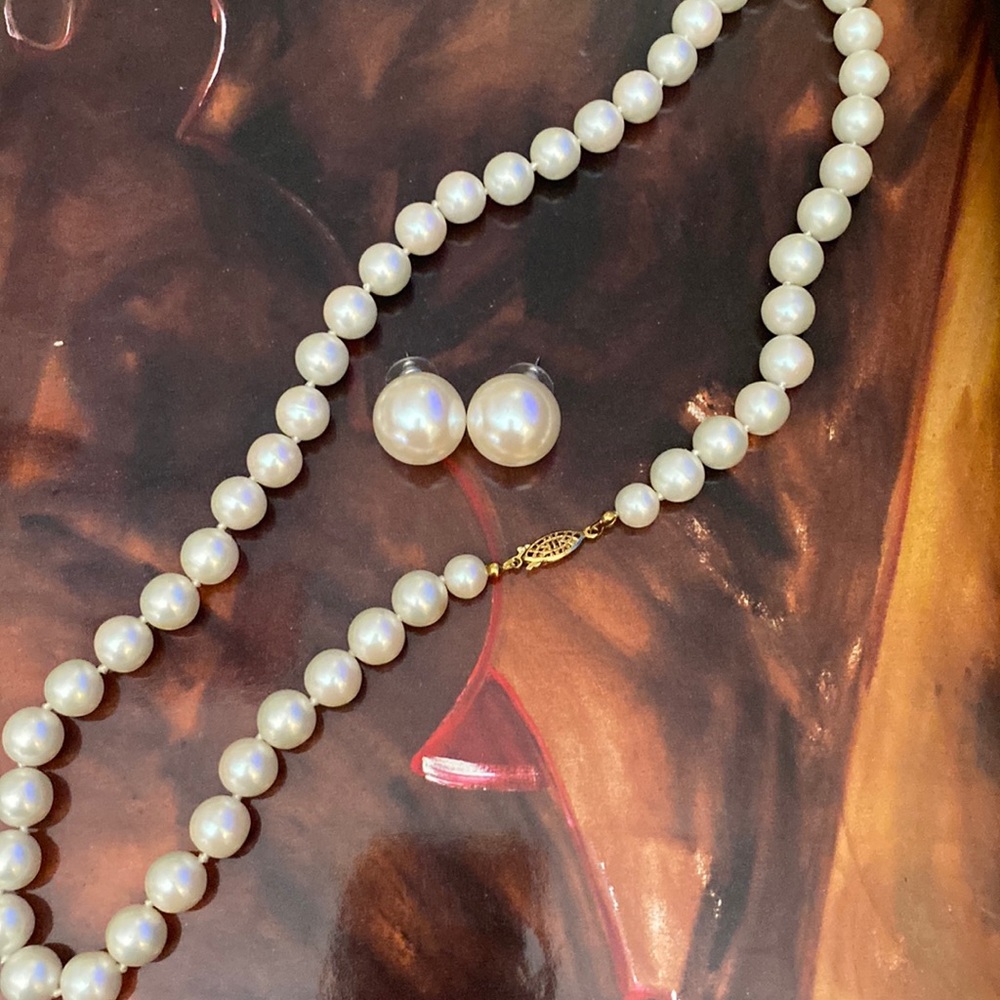 Lovely Pearls and Earrings